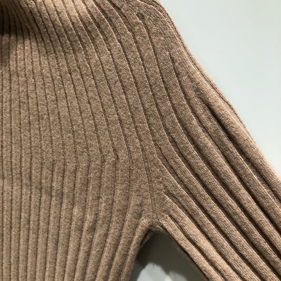 Kujten Paris cashmere ribbed knit dress camel - Picture 3 of 6